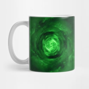 Green Wormhole in Space Mug